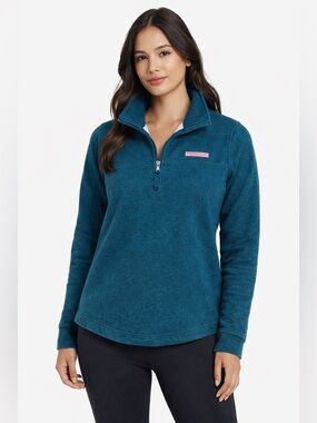 Vineyard Vines Women’s Dreamcloth Relaxed 1/4 Zip Sweater - Size Small